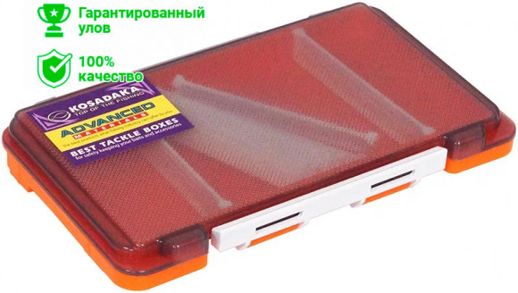 Коробка Kosadaka TB-S63B-OR поперечн. доп. вставки, оранжевая