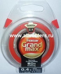 4562398220379 Леска флюорокарбоновая KUREHA Seaguar Grand Max 60 м размер 0.3 (диам. 0.090 нагр. 0.5 кг) прозрачная