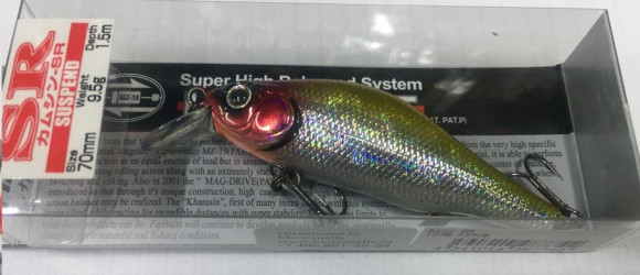 Воблеры ZIPBAITS Khamsin-SR 70мм, 9,5гр,  1,0-1,5м. 107М  