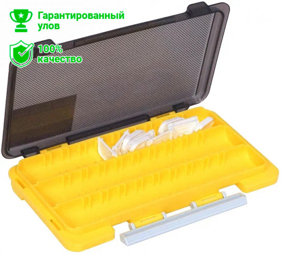 Коробка Kosadaka TB-S63A-Y 3 продольн.секции + доп. вставки, жёлтая