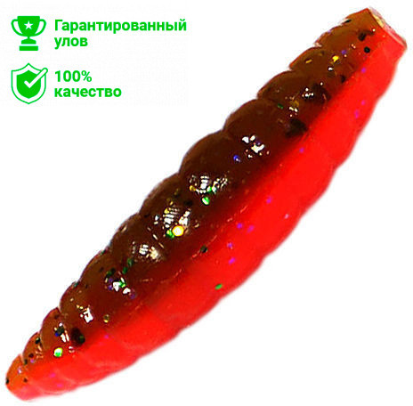 Силиконовая приманка Kosadaka Maggot 30 (3см) запах сыра DGR (банка - 12шт)