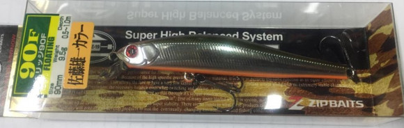 Воблер ZIPBAITS Rigge 90F (90 мм, 9,5 г, заглубление до 1,0 м) 824