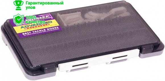 Коробка Kosadaka TB-S63A-GRY 3 продольн.секции + доп. вставки, серая