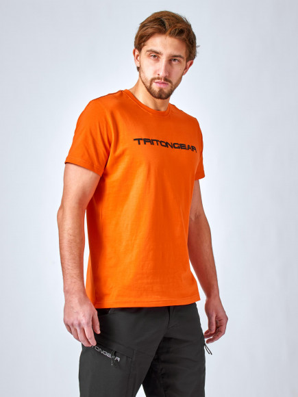 Футболка "TRITONGEAR" (Хлопок, Оранжевый)