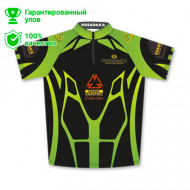 Футболка Kosadaka с коротким рукавом черно-зеленая Sunblock р. 4XL