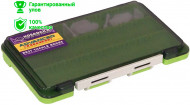 Коробка Kosadaka TB-S63A-GRN 3 продольн.секции + доп. вставки, зелёная