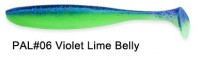 Keitech Easy Shiner 4.5" PAL #06 Violet Lime Belly