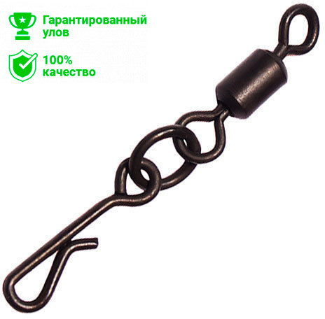 Вертлюг с застежкой Kosadaka Flexi Change with Ring №4 (упаковка - 4шт)