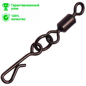 Вертлюг с застежкой Kosadaka Flexi Change with Ring №4 (упаковка - 4шт)