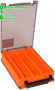 Коробка Kosadaka TB-S61B-OR для воблеров двухстор., продольн.секц., оранжевая