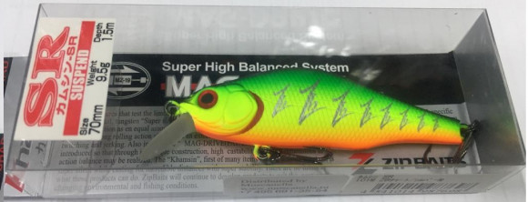 Воблеры ZIPBAITS Khamsin-SR 70мм, 9,5гр,  1,0-1,5м. 101М   