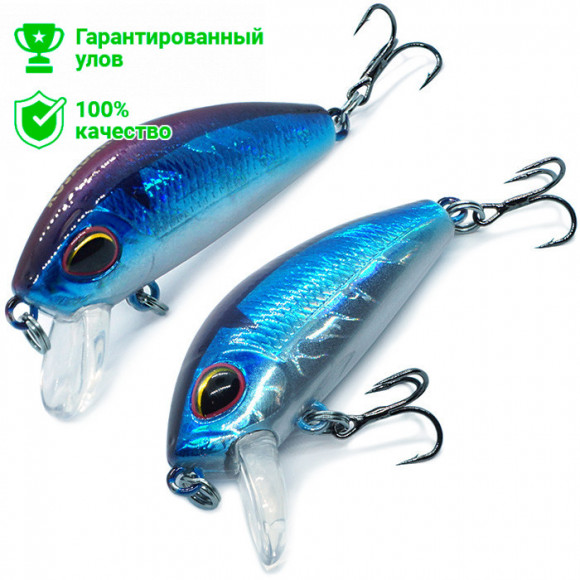 Воблер Kosadaka L-Minnow XS 45F (4.3г) BLU