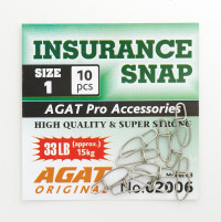 Застежки Agat Insurance Snap AG-2006, #0 Size 0: 22 lb, 10 kg
