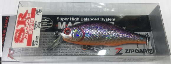 Воблеры ZIPBAITS Khamsin-SR 70мм, 9,5гр,  1,0-1,5м. 104М   