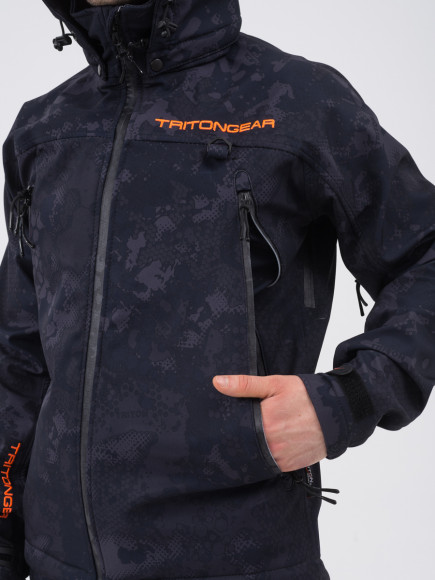 Костюм "ТРИТОН ПРО" -5 (Софтшелл, Серо-Чёрный) Костюм "ТРИТОН ПРО" -5 (Софтшелл, Серо-Чёрный)