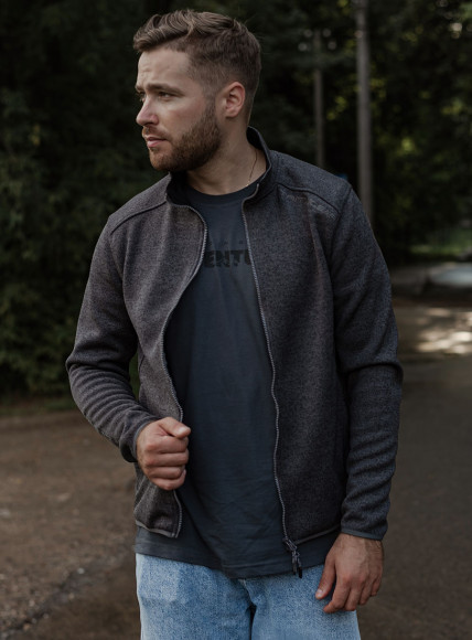 Толстовка "KAREL" (Флис 350гр., Серый)