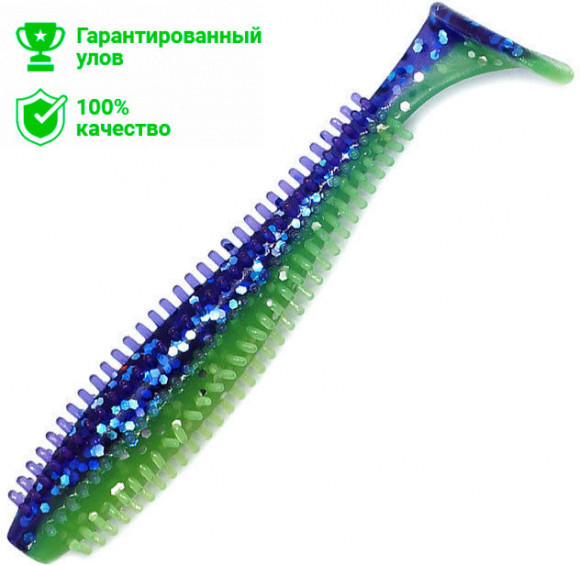 Виброхвост Kosadaka Spikey Shad 90 (9см) BCH (упаковка - 9шт)