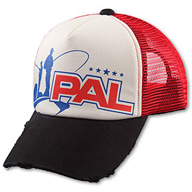 Бейсболка PAL Cap PC-1601 Black Beak, Red Mesh (красная сетка-черный козырек)