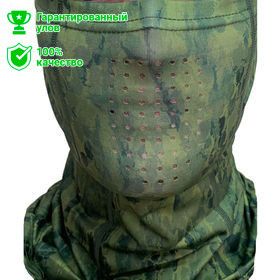 Маска бафф Kosadaka Ice Silk Sunblock UV защита (Khaki Snake)