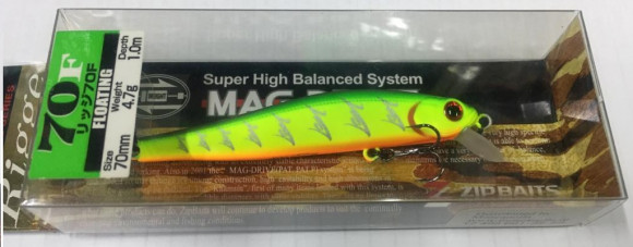 Воблеры ZIPBAITS Rigge 70F #101M