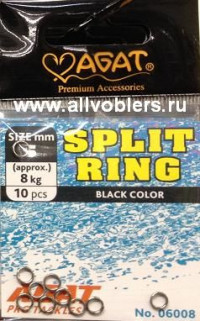 Заводные кольца AGAT Split Ring размер 3.5мм 3 кг (10шт/уп) 06008