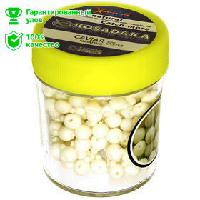 Силиконовая приманка Kosadaka Икра плавающая (банка 18г) белая (запах устрицы) Силиконовая приманка Kosadaka Икра плавающая (банка 18г) белая (запах устрицы)