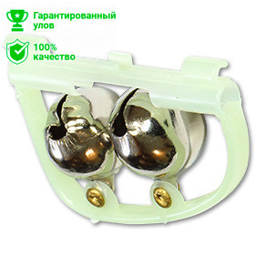 Бубенчик Kosadaka FBLS-11 двойной, на вершинку, фосфорный, под светлячок Бубенчик Kosadaka FBLS-11 двойной, на вершинку, фосфорный, под светлячок