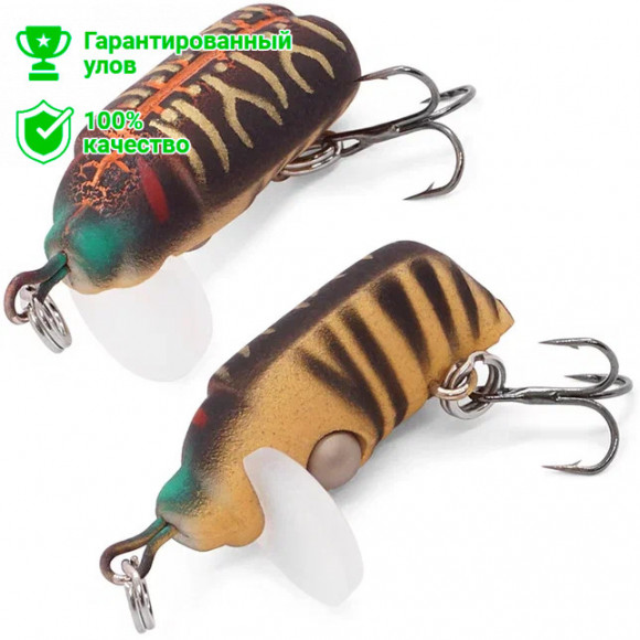 Воблер Kosadaka Bronzovka 25F, 1.7г, 0-0.2м, цв.L19