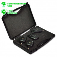 Набор из 3-х беспроводных электронных сигнализаторов поклевки Kosadaka W77S с радио-пейжером