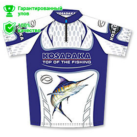 Футболка Kosadaka с коротким рукавом бело-синяя Sunblock р. 4XL Футболка Kosadaka с коротким рукавом бело-синяя Sunblock р. 4XL