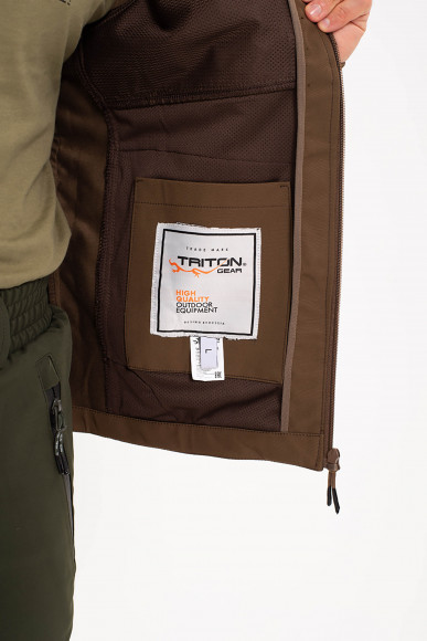 Жакет "РИДЖ" (Софтшелл, Коричневый) Жакет "РИДЖ" (Софтшелл, Коричневый)