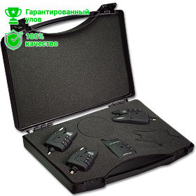 Набор из 3-х беспроводных электронных сигнализаторов поклевки Kosadaka с радио-пейжером W99S Набор из 3-х беспроводных электронных сигнализаторов поклевки Kosadaka с радио-пейжером W99S
