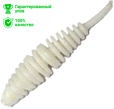 Силиконовая приманка Kosadaka Leech 42 (4.2см) запах сыра WH (банка - 10шт)