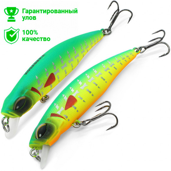 Воблер Kosadaka TIDE Minnow xs 75F плав., 75мм, 7.7г, 0.2-0.5м, цв.VX