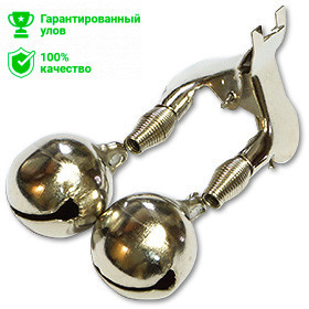 Бубенчик Kosadaka FBLS-09 двойной, прищепка металл Бубенчик Kosadaka FBLS-09 двойной, прищепка металл