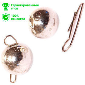 Груз чебурашка-шар вольфрамовый разборный Kosadaka (3г) Silver (упаковка - 2шт)