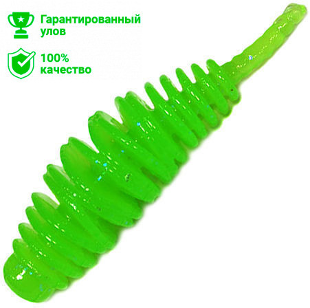Силиконовая приманка Kosadaka Leech Fat 42 (4.2см) запах сыра FG (банка - 9шт)