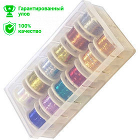 Набор нитей-люрексов для вязания мушек (12шт) (Kosadaka)