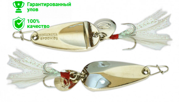 Блесна Kosadaka Clogs SILVER (серебро) 28мм (5г)