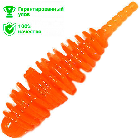 Силиконовая приманка Kosadaka Leech Fat 42 (4.2см) запах сыра OR (банка - 9шт)