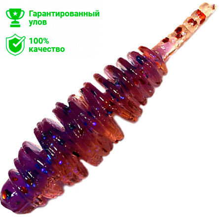 Силиконовая приманка Kosadaka Leech Fat 42 (4.2см) запах сыра RB (банка - 9шт)