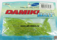 D-DG-30 Твистер Damiki D-GRUB, 7.5см, 2 гр. 012 Chartreuse Silver