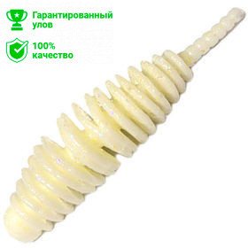 Силиконовая приманка Kosadaka Leech Fat 42 (4.2см) запах сыра WH (банка - 9шт)