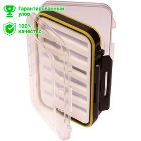 Коробка для мушек Kosadaka TB-S29 герметичная двухсторонняя (прозрачная)