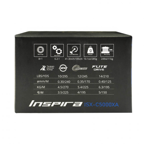 Катушка OKUMA Inspira C5000A Spinning 5.2:1 Катушка OKUMA Inspira C5000A Spinning 5.2:1