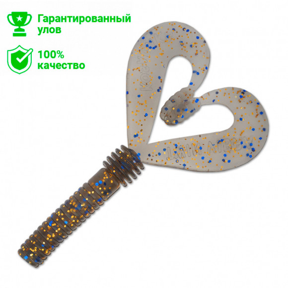 Мягкая приманка Kosadaka TwinVibra, 70mm, цв. DS (6шт.)