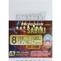 Сабики Hayabusa QR-16RB-8-0,8-1 (1,20м; отводной - 2см); голографический крючок.