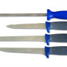 Набор ножей походный Kosadaka (3 ножа, доска, точилка)
