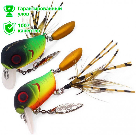 Воблер Kosadaka Micro Tappy 45F, плав., 45мм, 2.6г, 0.0-0.2м, цв.MHT Mtap45F-MHT