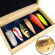 Набор блесен RB №8 "For pike big" (в подарочной коробке)